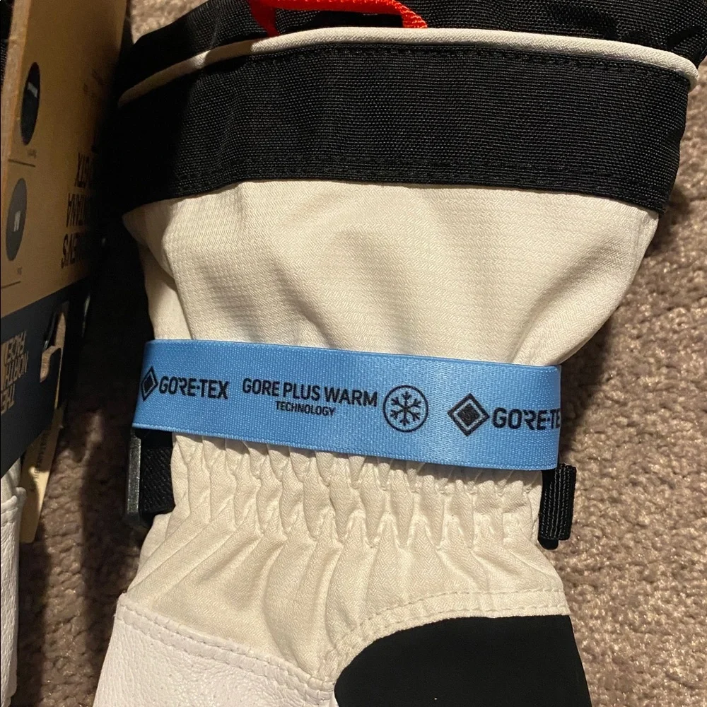The North Face Montana Pro GTX Gore Plus Warm White Mittens SIZE M Snowboard